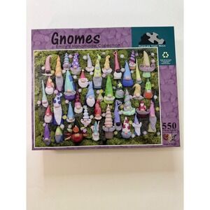 Puzzles That Rock Gnomes  550 Piece Jigsaw Puzzle complete whimsical